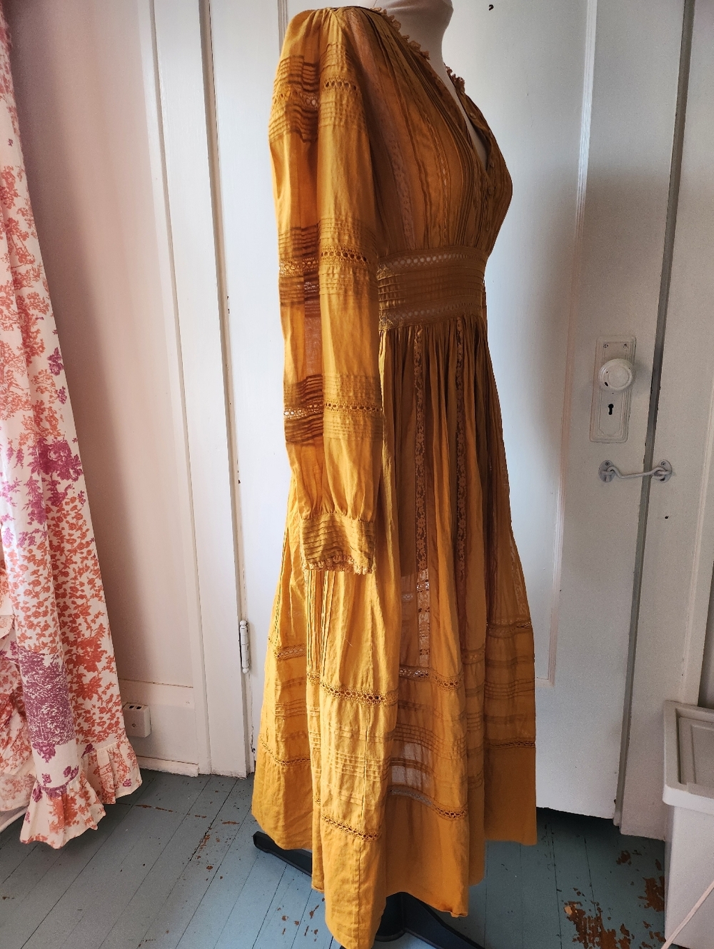 Doen Vicia Midi Dress Yellow Jasper XS - Picture 7 of 13